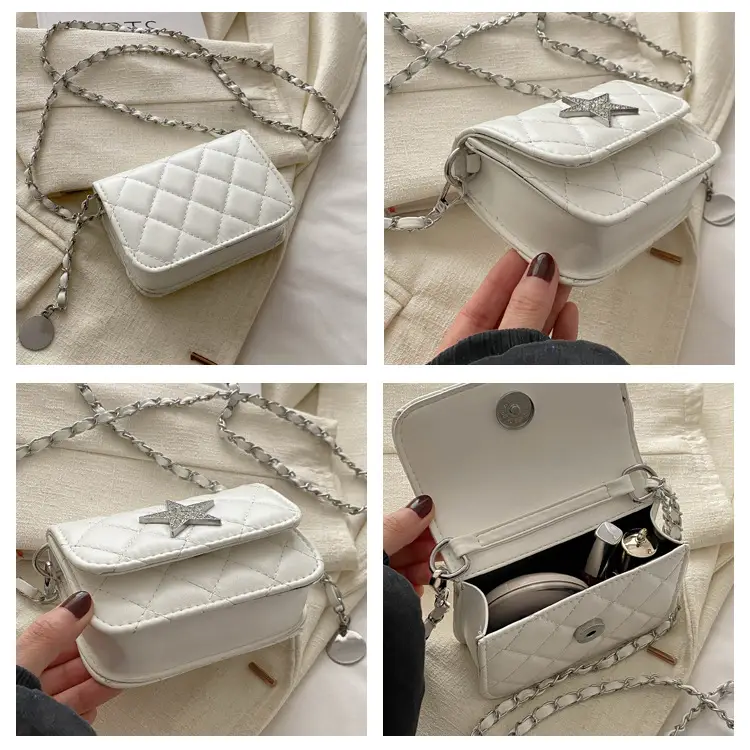 Summer Mini Bags Women Rhombic Chain Shoulder Crossbody — feature 9