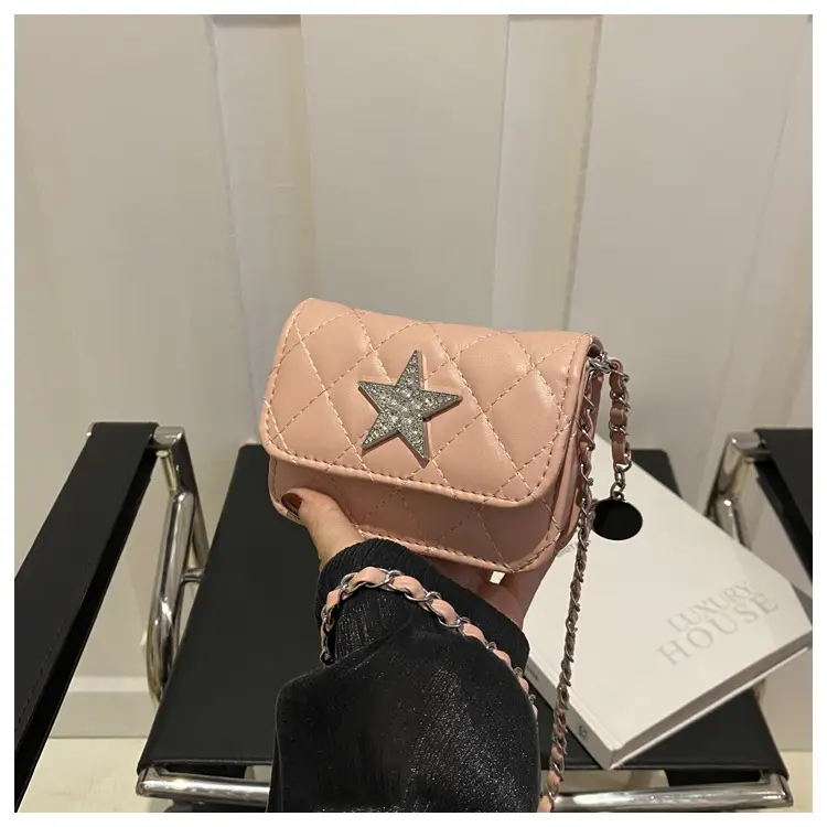 Summer Mini Bags Women Rhombic Chain Shoulder Crossbody
