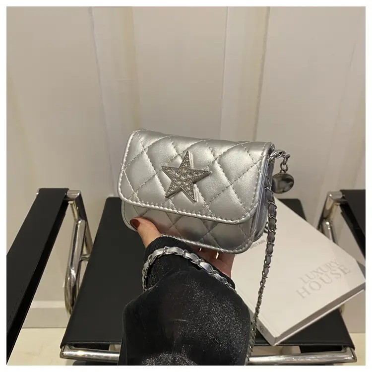 Summer Mini Bags Women Rhombic Chain Shoulder Crossbody