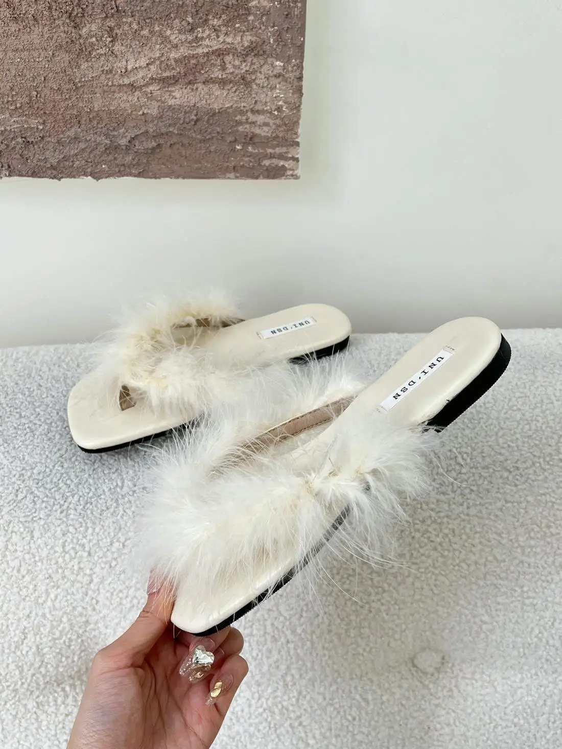 Women's Faux Fur Slippers Low Heel Sandals — feature 27