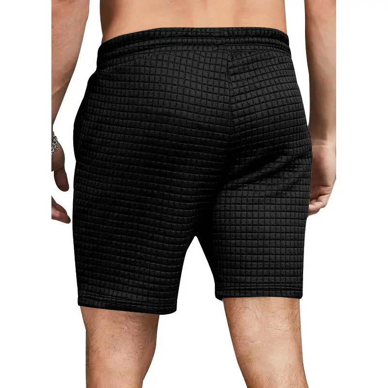 Men's 2025 Cross-Border White Waffle Shorts — feature 16