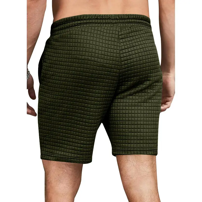 Men's 2025 Cross-Border White Waffle Shorts — feature 25