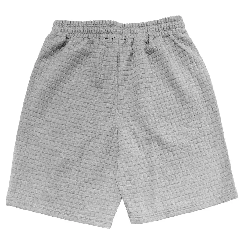 Men's 2025 Cross-Border White Waffle Shorts — feature 45