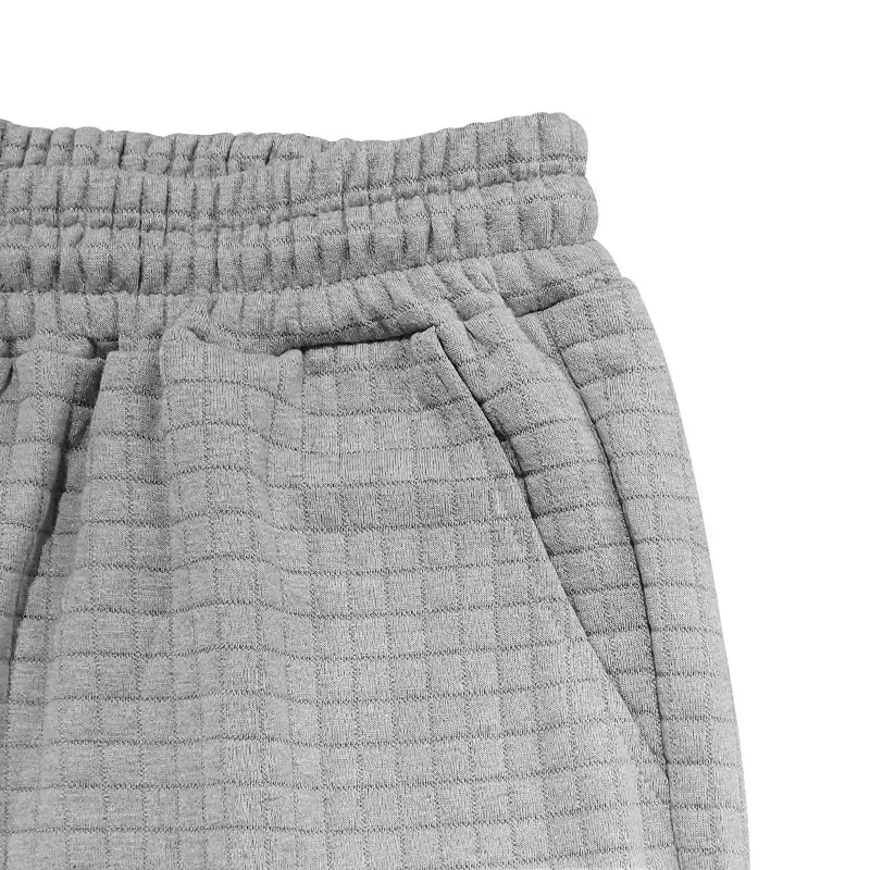 Men's 2025 Cross-Border White Waffle Shorts — feature 46