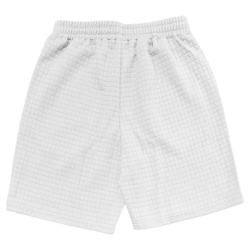 Men's 2025 Cross-Border White Waffle Shorts — feature 9