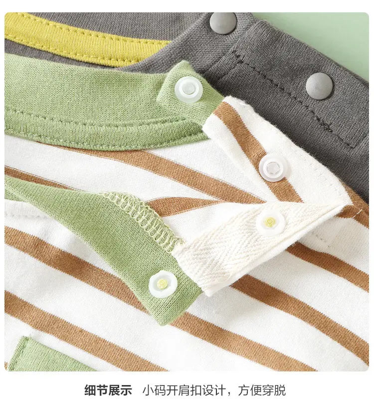 Baby Long Sleeve T-Shirt Grey Spring Outfit — feature 17