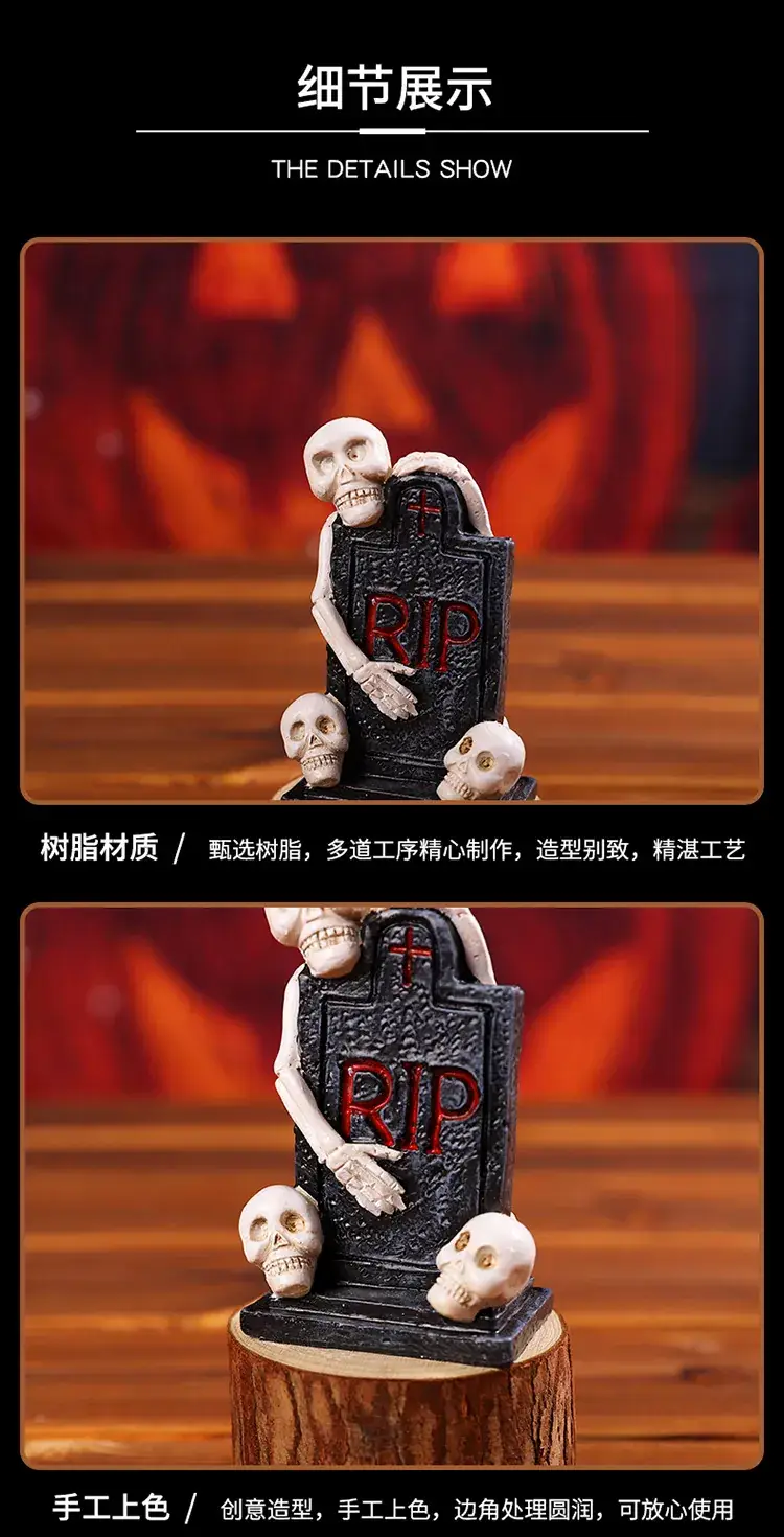 Halloween Mini Decor Set with Ghosts and House — feature 6
