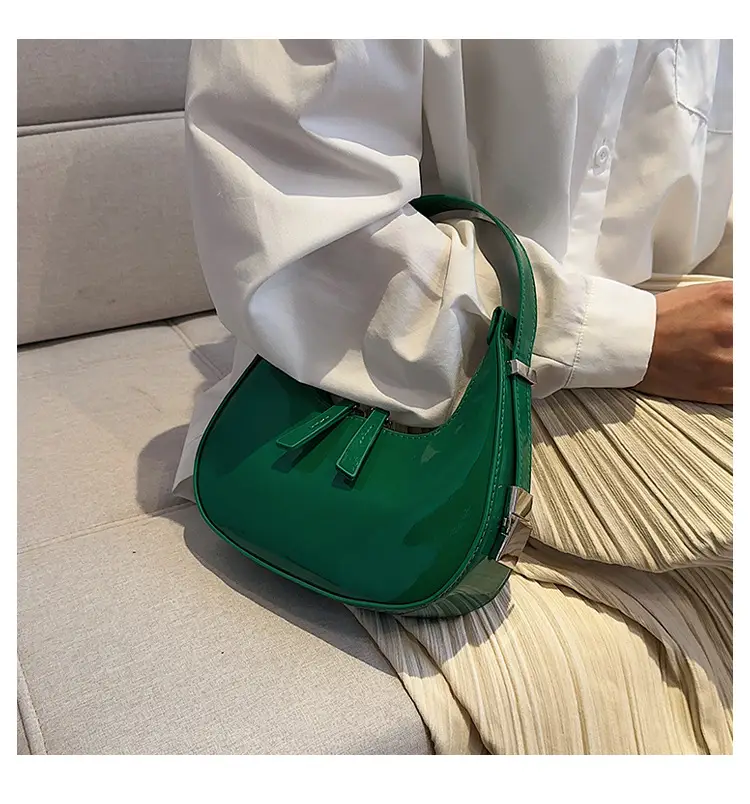 Women Patent Leather Bright Shoulder Bag 2024 — feature 10