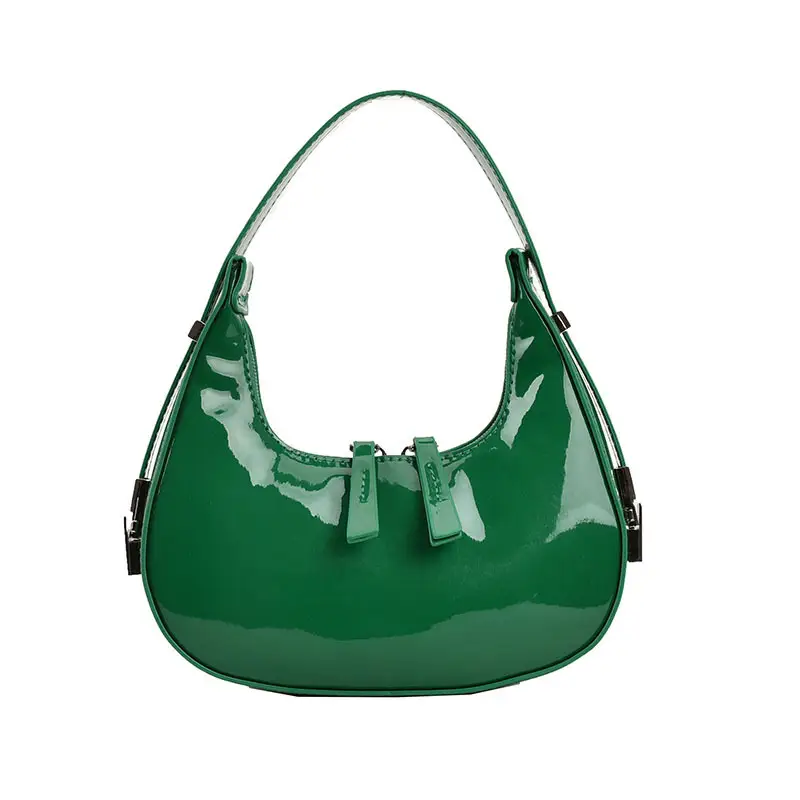Women Patent Leather Bright Shoulder Bag 2024 - Image 4
