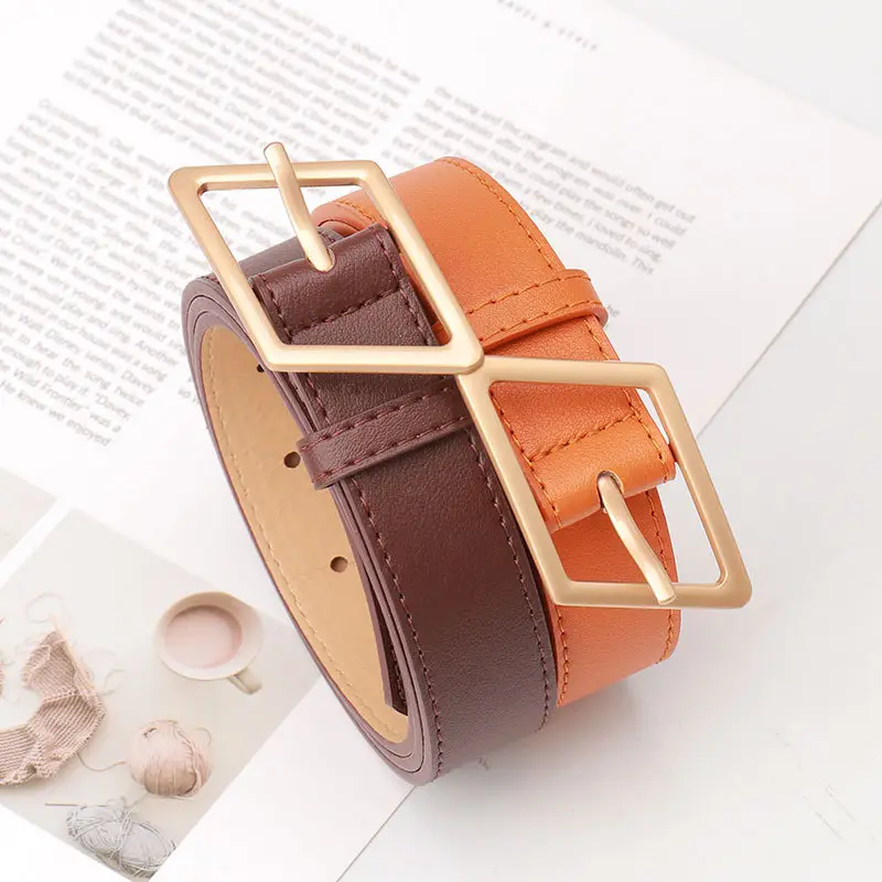 New Fashion Women's Wide Belt High-End Color Decorative Belt
