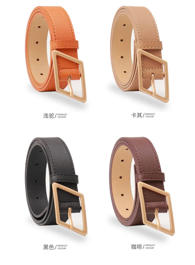 New Fashion Women's Wide Belt High-End Color Decorative Belt — feature 15