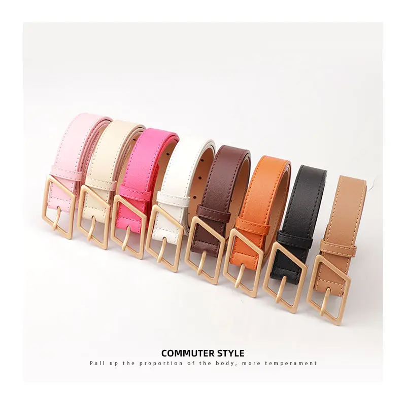 New Fashion Women's Wide Belt High-End Color Decorative Belt — feature 20