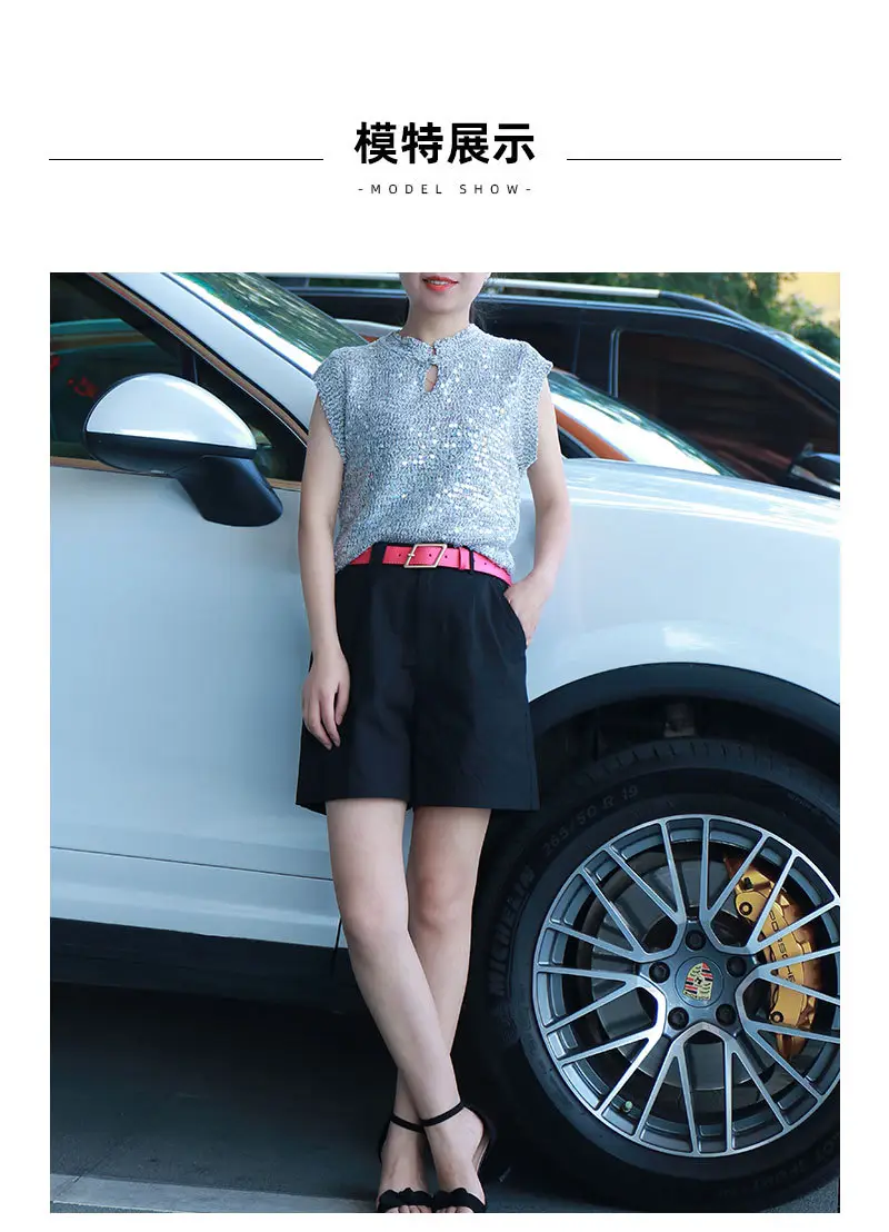 New Fashion Women's Wide Belt High-End Color Decorative Belt — feature 9