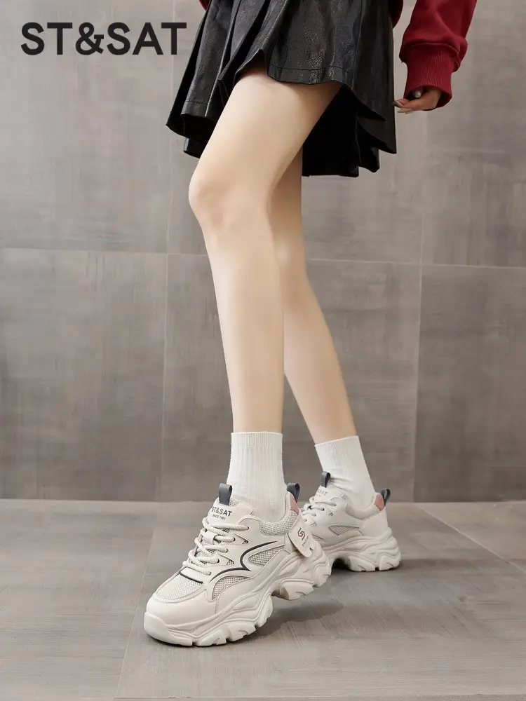 Women's 2024 Summer Mesh Breathable Thick Sole Shoes — feature 7