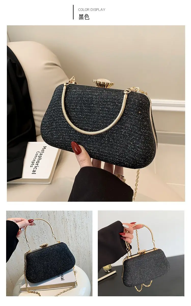 2024 Summer Shoulder Bag Black High-End Textured Crossbody — feature 10