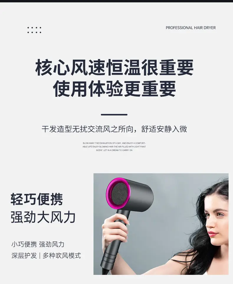 Green Hair Dryer with Blue Ion Technology — feature 17
