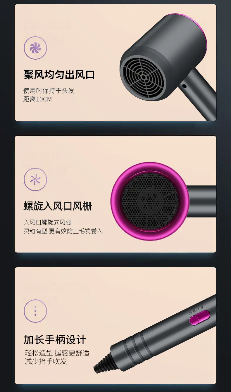Green Hair Dryer with Blue Ion Technology — feature 22