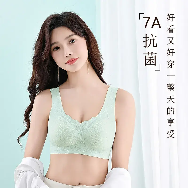 Lace Wire-Free Bra for Women, Breathable, Anti-Sagging — feature 1