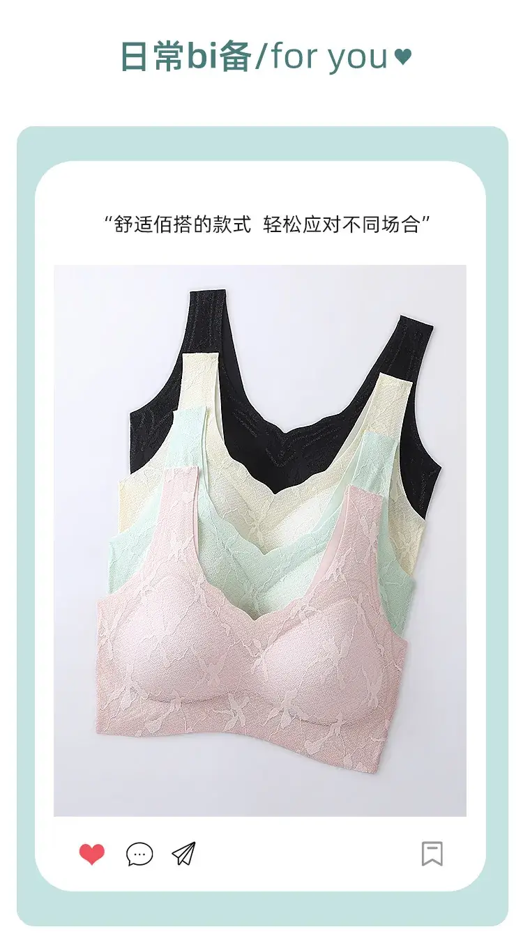Lace Wire-Free Bra for Women, Breathable, Anti-Sagging — feature 4