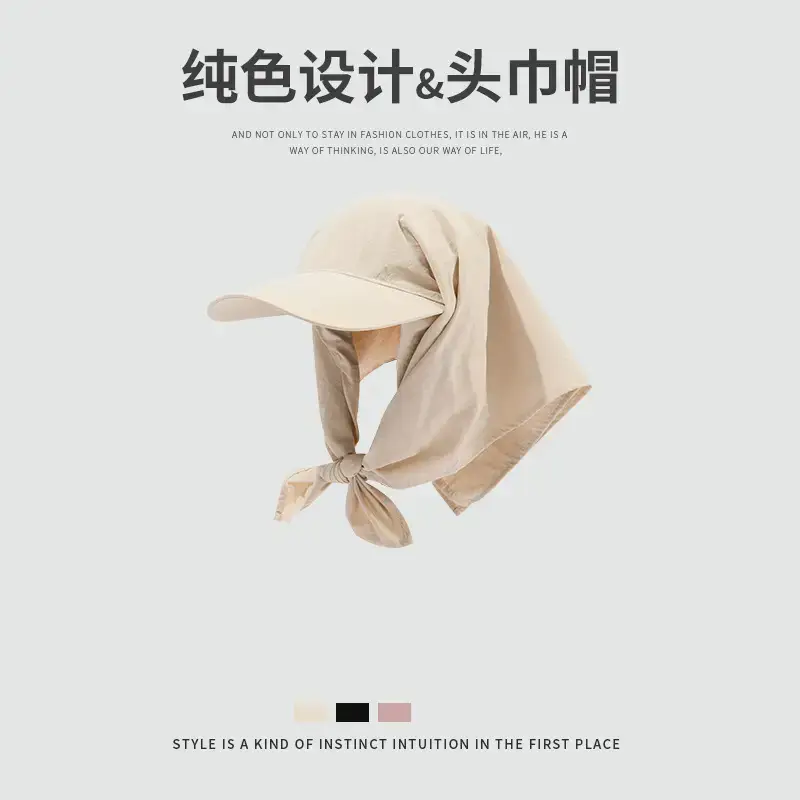 Korean Style Headscarf Hat Summer Sun Protection - Image 3