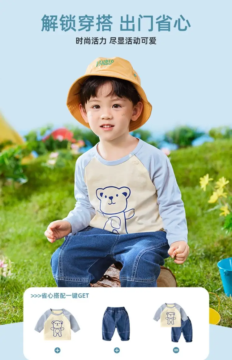 Dudu Baby Long Sleeve T-Shirt White Spring Outfit — feature 15