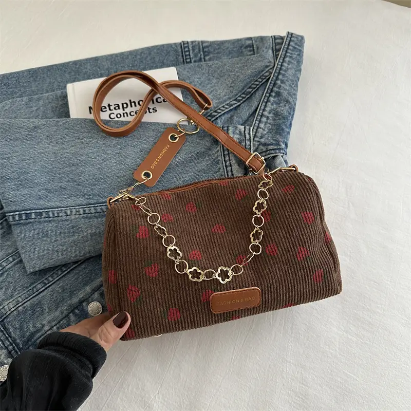Korean Style Floral Shoulder Bag for Girls 2024 - Image 3