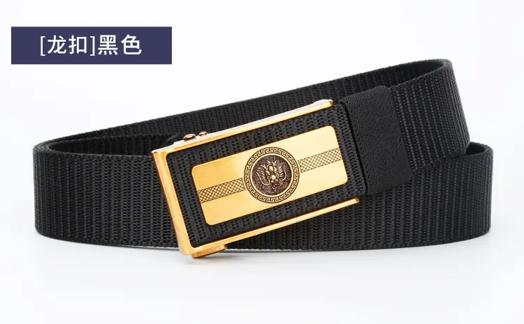 Men's Brown Leather Belt with Gold Buckle — feature 12