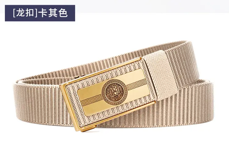 Men's Brown Leather Belt with Gold Buckle — feature 17