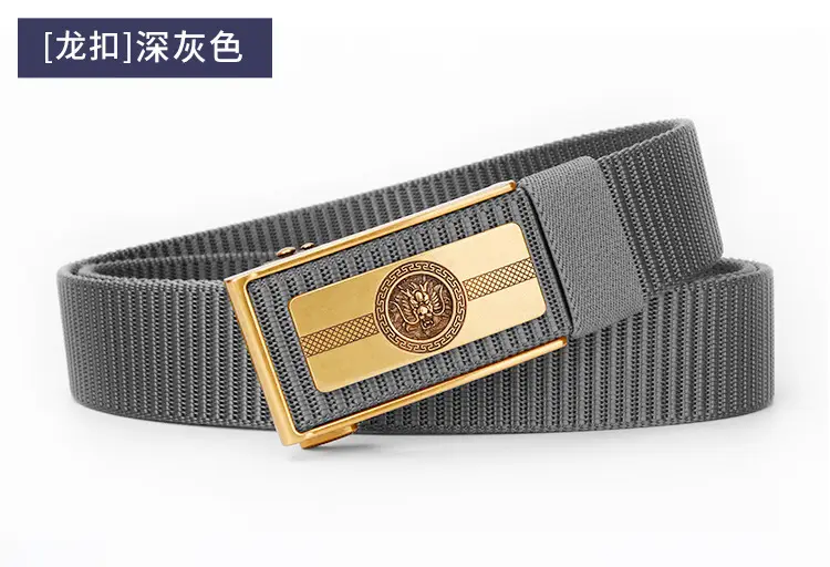 Men's Brown Leather Belt with Gold Buckle — feature 18