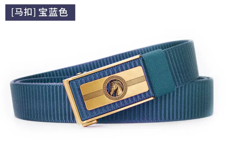 Men's Brown Leather Belt with Gold Buckle — feature 22