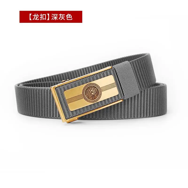 Men's Brown Leather Belt with Gold Buckle