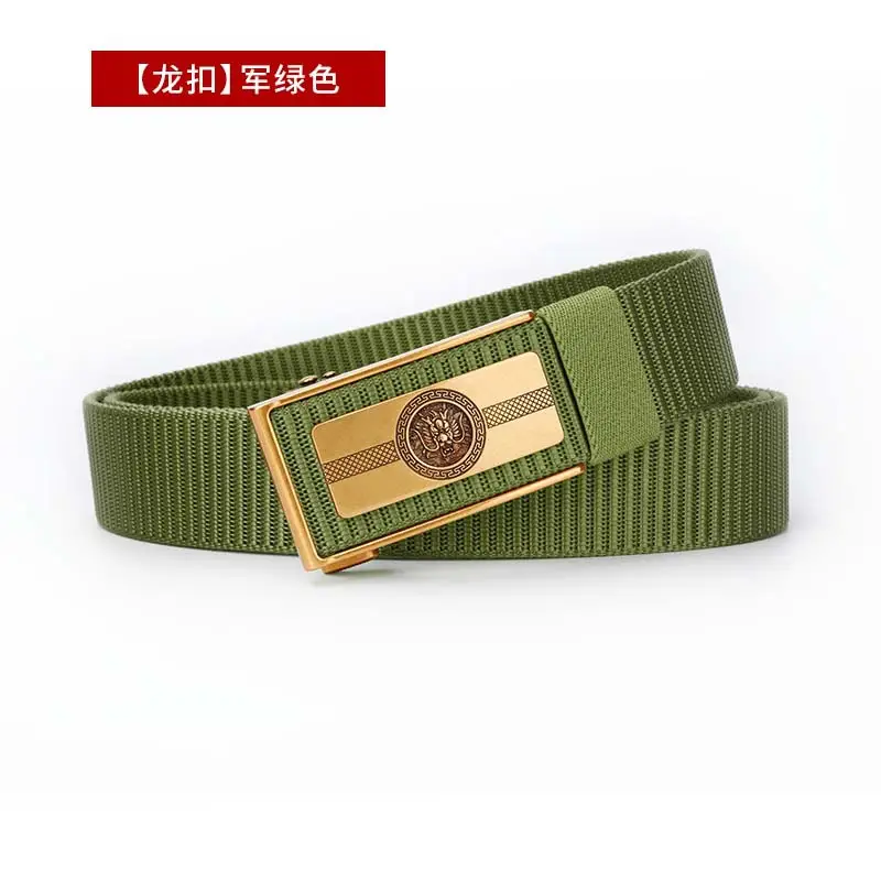 Men's Brown Leather Belt with Gold Buckle