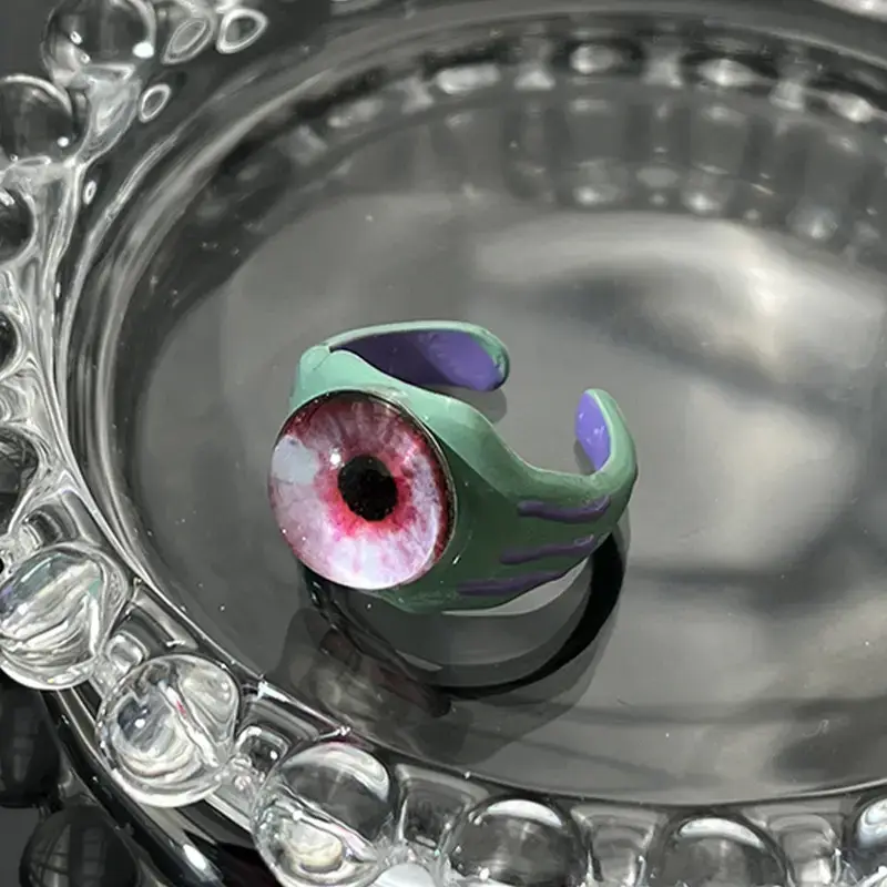 Funny One-Eyed Monster Ring Niche Design — feature 25