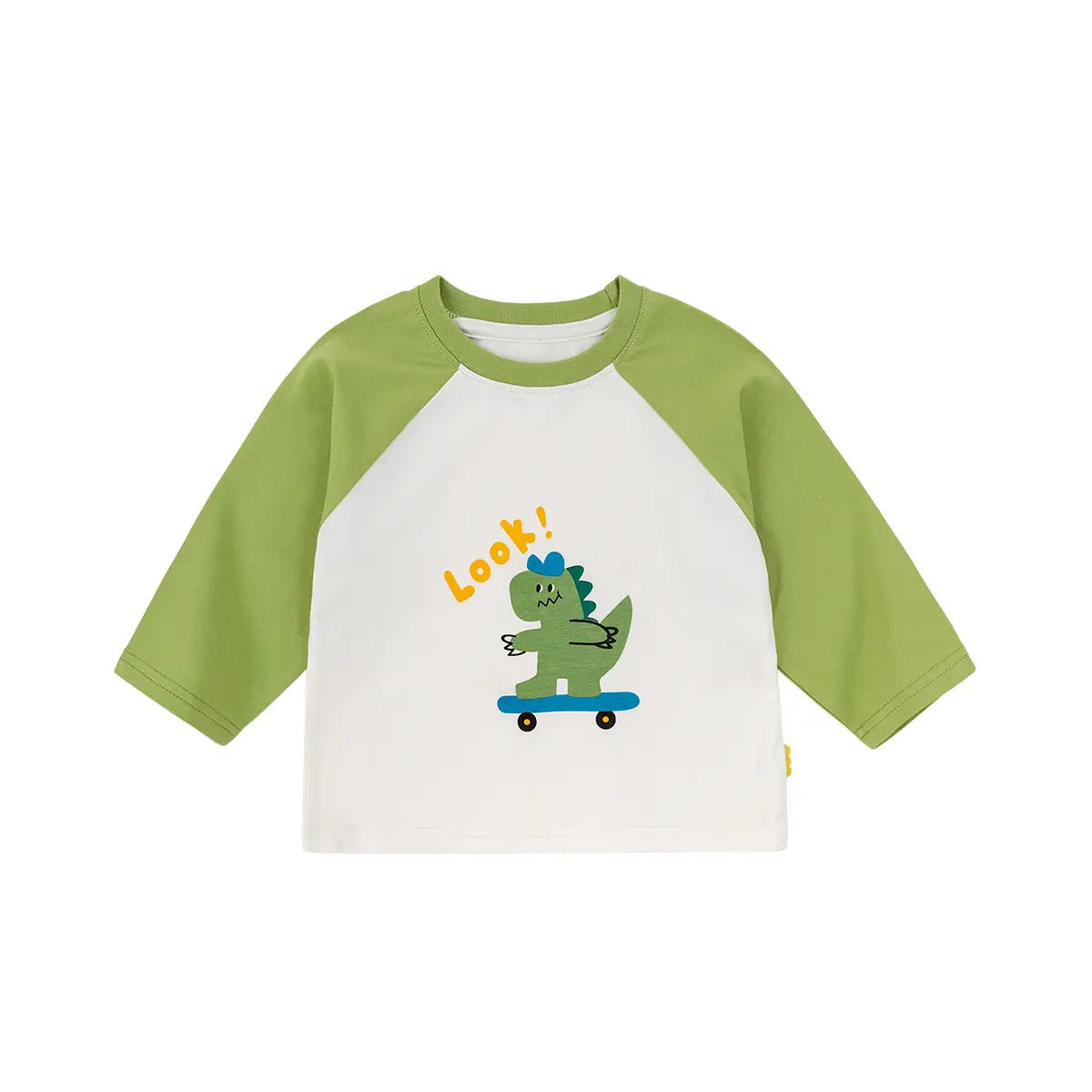 Dudu's Baby Long Sleeve T-Shirt Green White Cartoon - Image 8