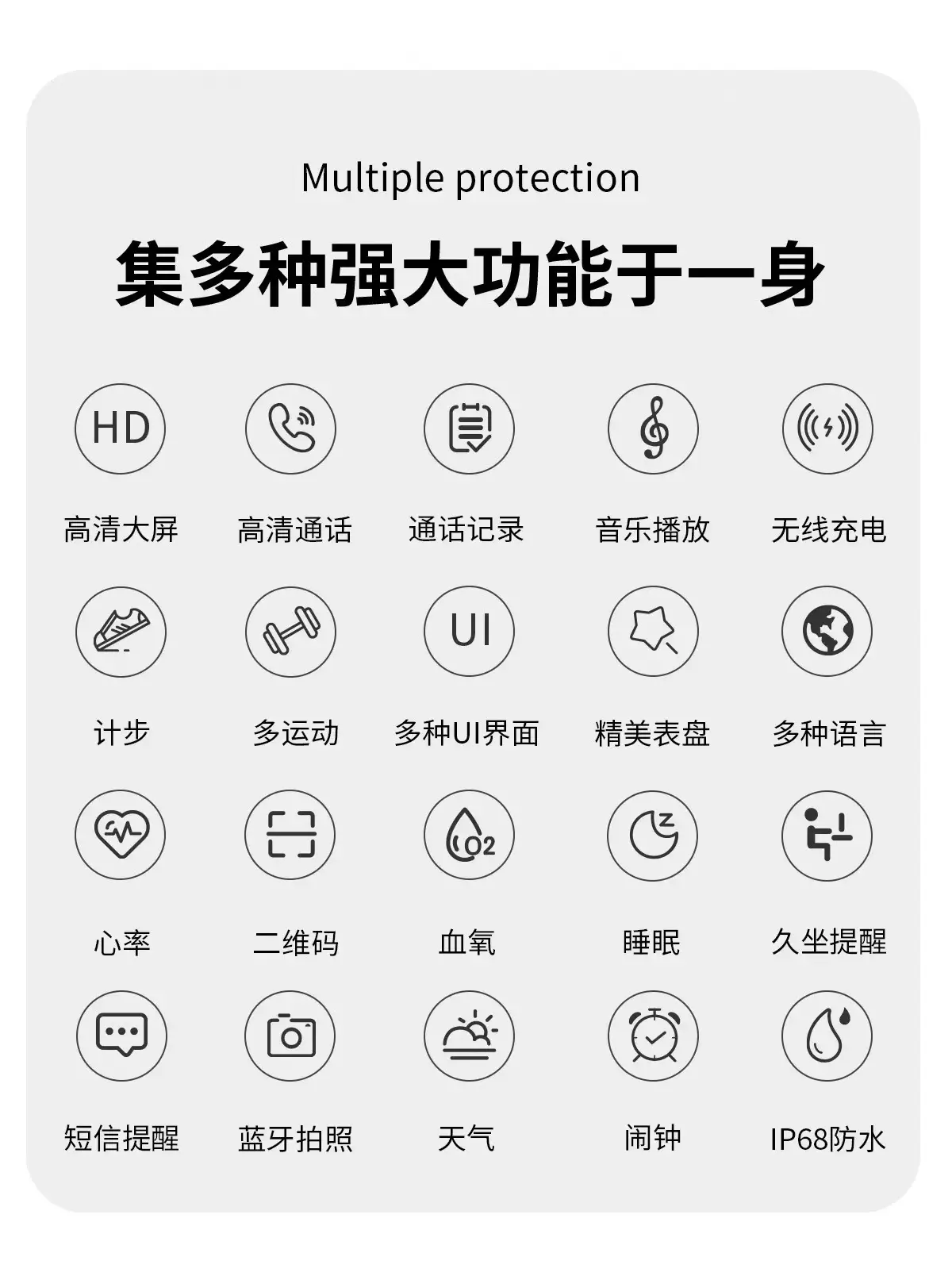 Customized Huaqiangbei Universal Bluetooth Sports Watch with Payment Nfc — feature 1