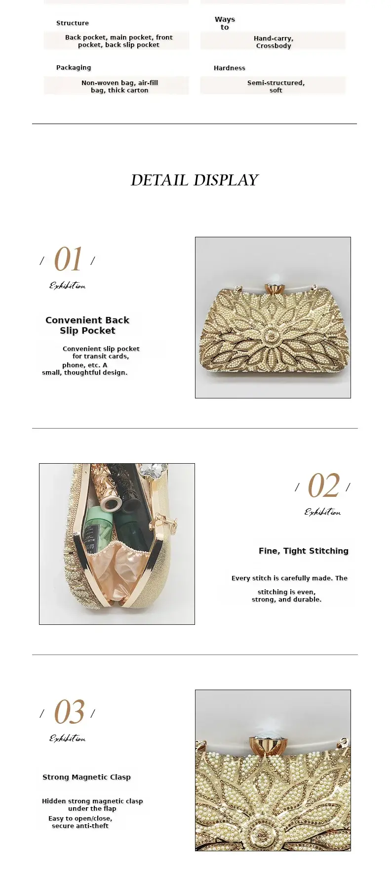 2025 Banquet Bag Women Handbag Light Luxury Embroidered — feature 7