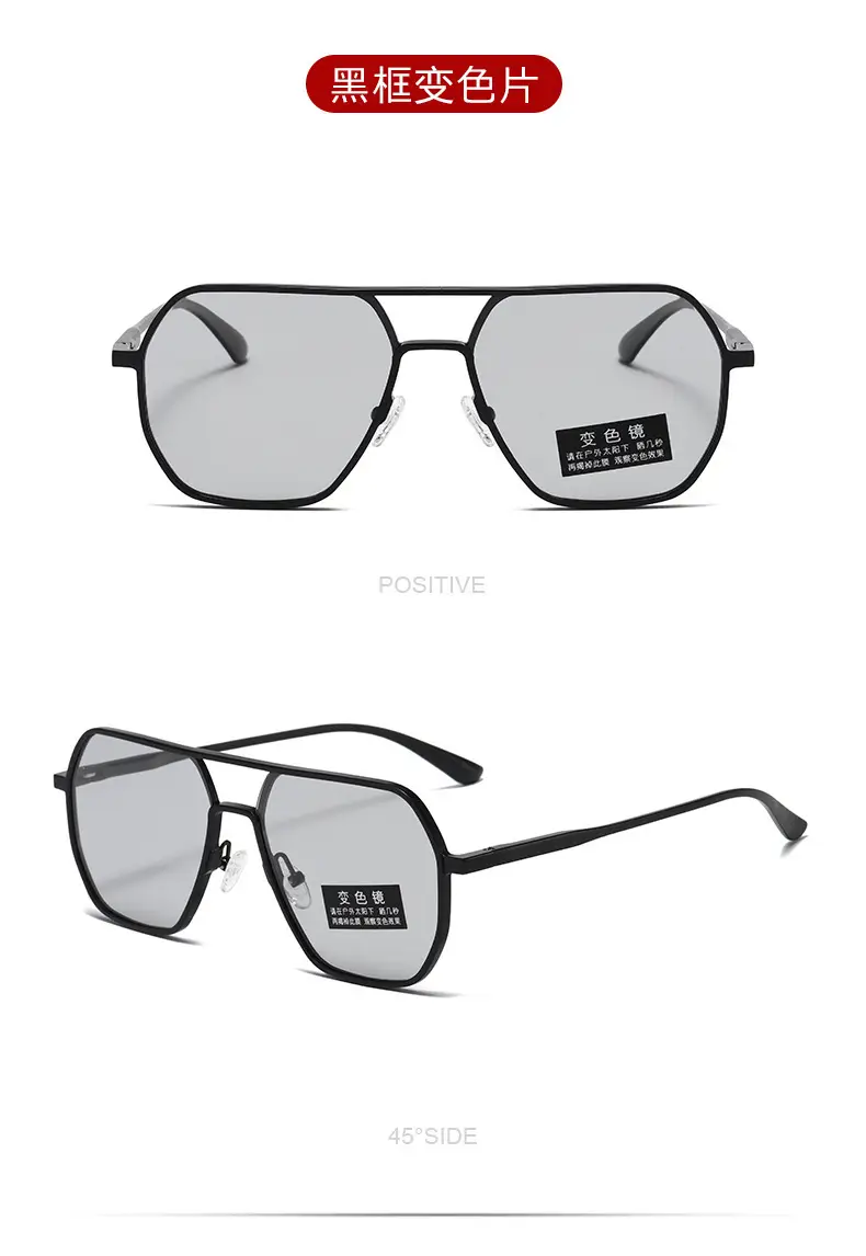 2024 Aluminum Polarized Sunglasses Black Frame Black镜片 — feature 13