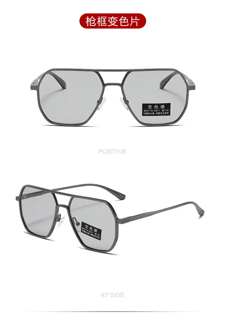 2024 Aluminum Polarized Sunglasses Black Frame Black镜片 — feature 14