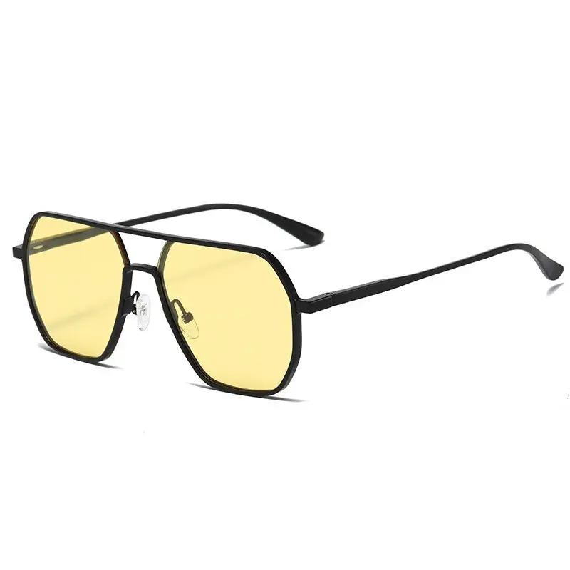 2024 Aluminum Polarized Sunglasses Black Frame Black镜片 - Image 2