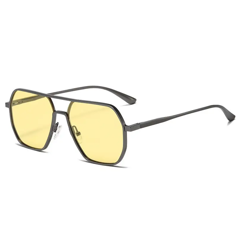 2024 Aluminum Polarized Sunglasses Black Frame Black镜片 - Image 3