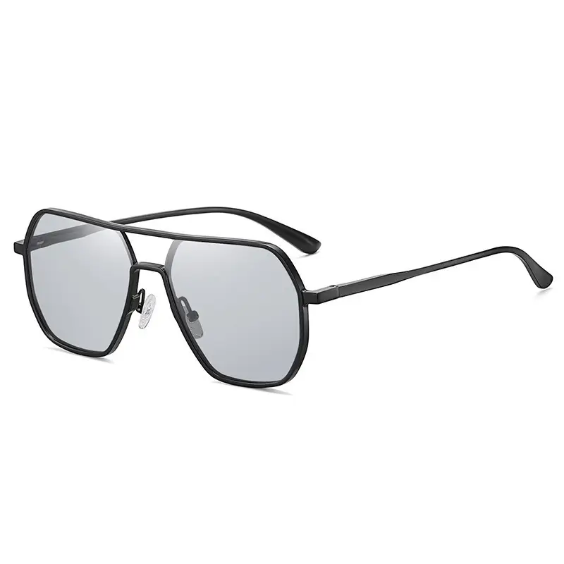 2024 Aluminum Polarized Sunglasses Black Frame Black镜片 - Image 7