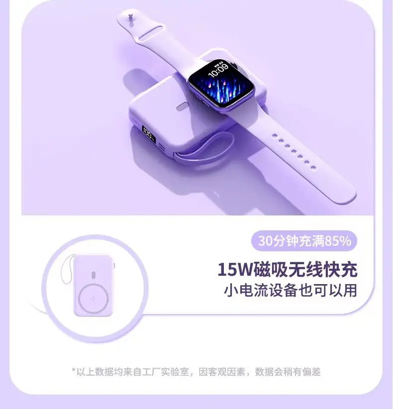 Wireless Magnetic Power Bank Magsafe Fast Charging Ultra-Thin Compact Portable with Stand Mobile Phone Power Bank Customization — feature 10