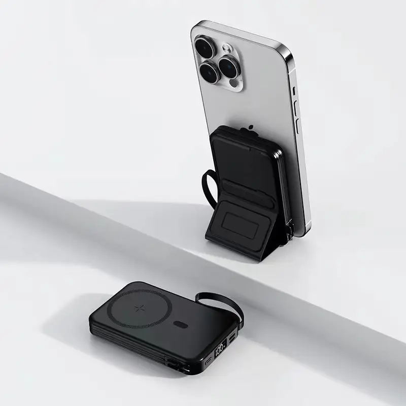 Wireless Magnetic Power Bank Magsafe Fast Charging Ultra-Thin Compact Portable with Stand Mobile Phone Power Bank Customization — feature 21