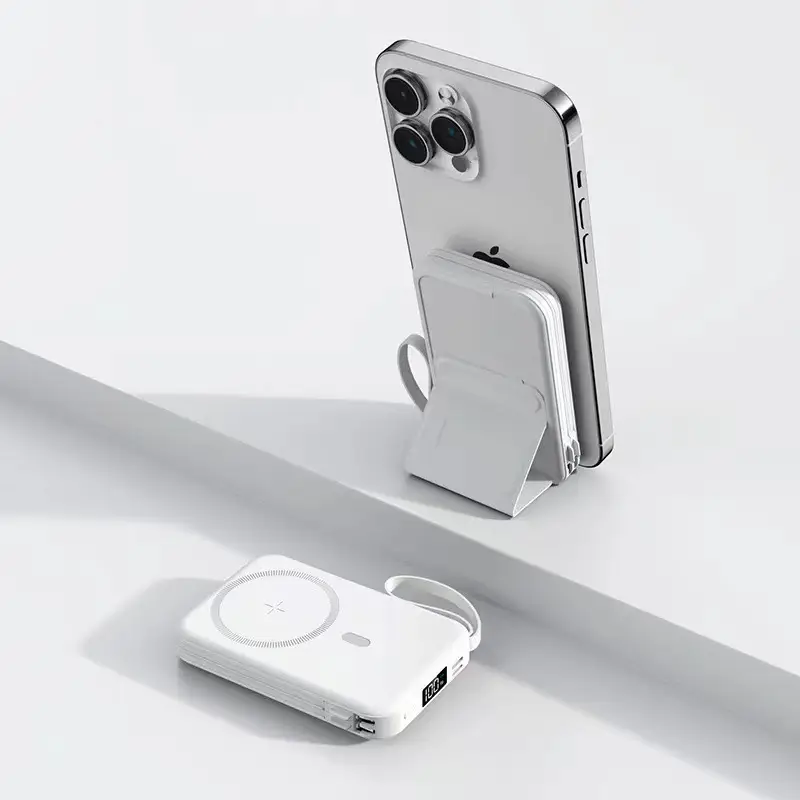 Wireless Magnetic Power Bank Magsafe Fast Charging Ultra-Thin Compact Portable with Stand Mobile Phone Power Bank Customization — feature 22