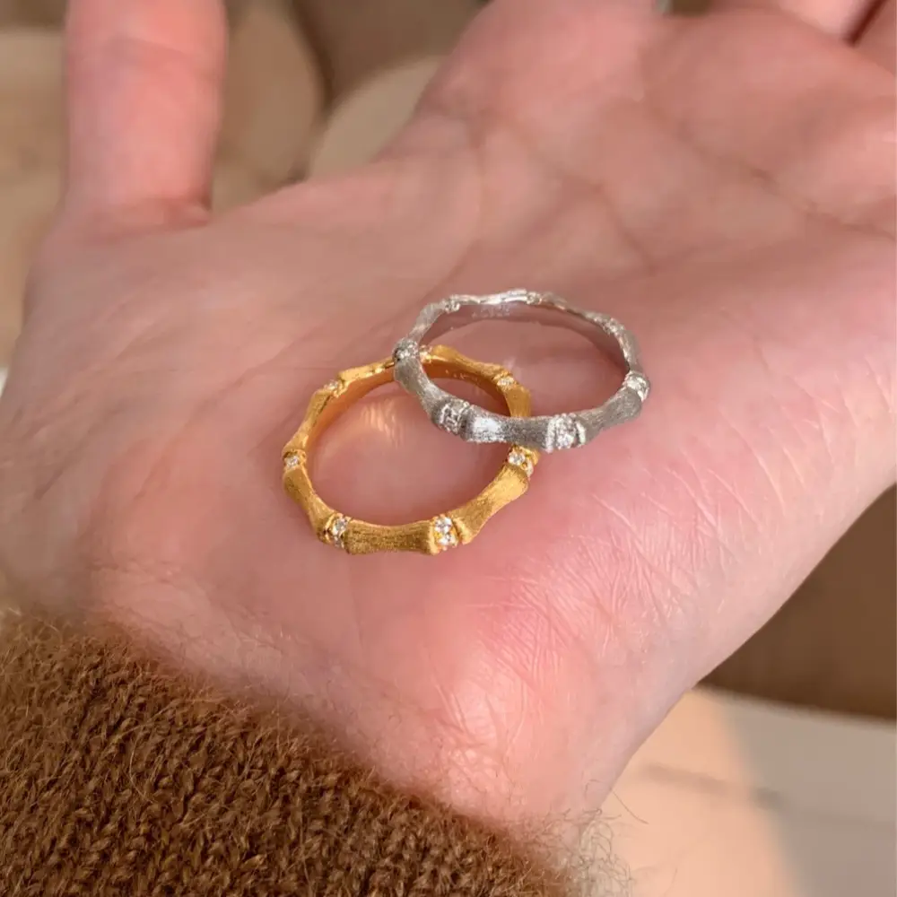 Korean New Product 925 Sterling Silver Plain Ring for Women, Light Luxury Niche Ins-Style High-End Adjustable Open Ring