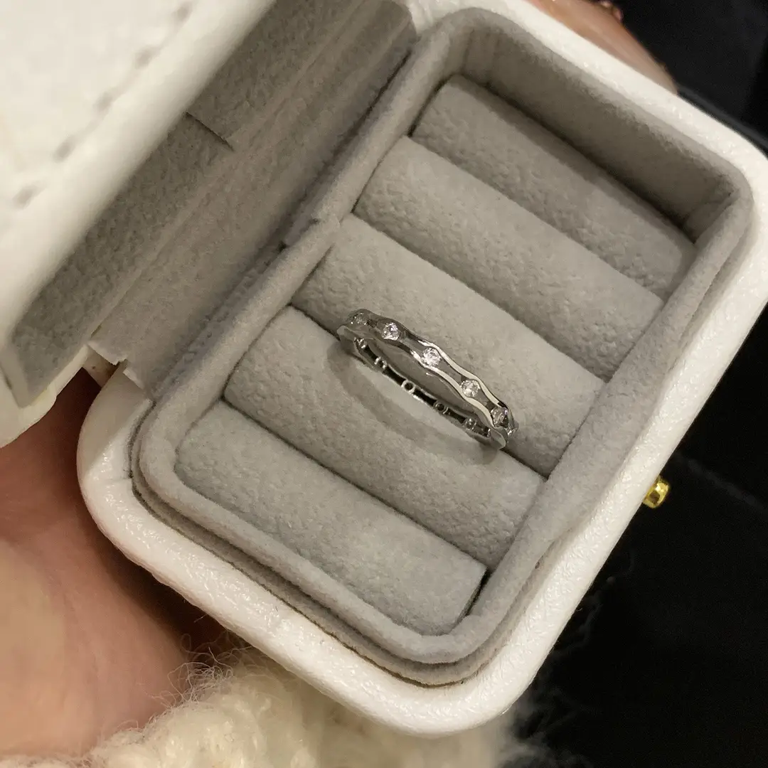 Korean New Product 925 Sterling Silver Plain Ring for Women, Light Luxury Niche Ins-Style High-End Adjustable Open Ring