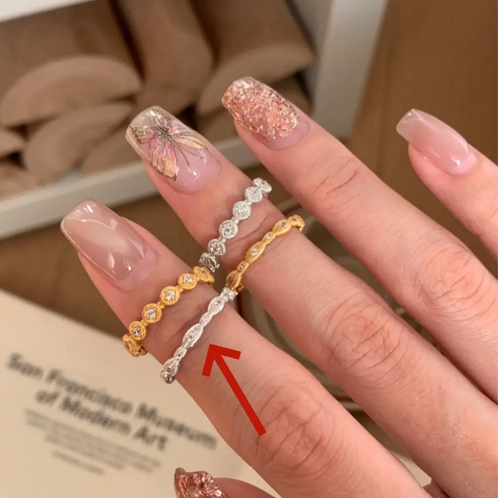 Korean New Product 925 Sterling Silver Plain Ring for Women, Light Luxury Niche Ins-Style High-End Adjustable Open Ring