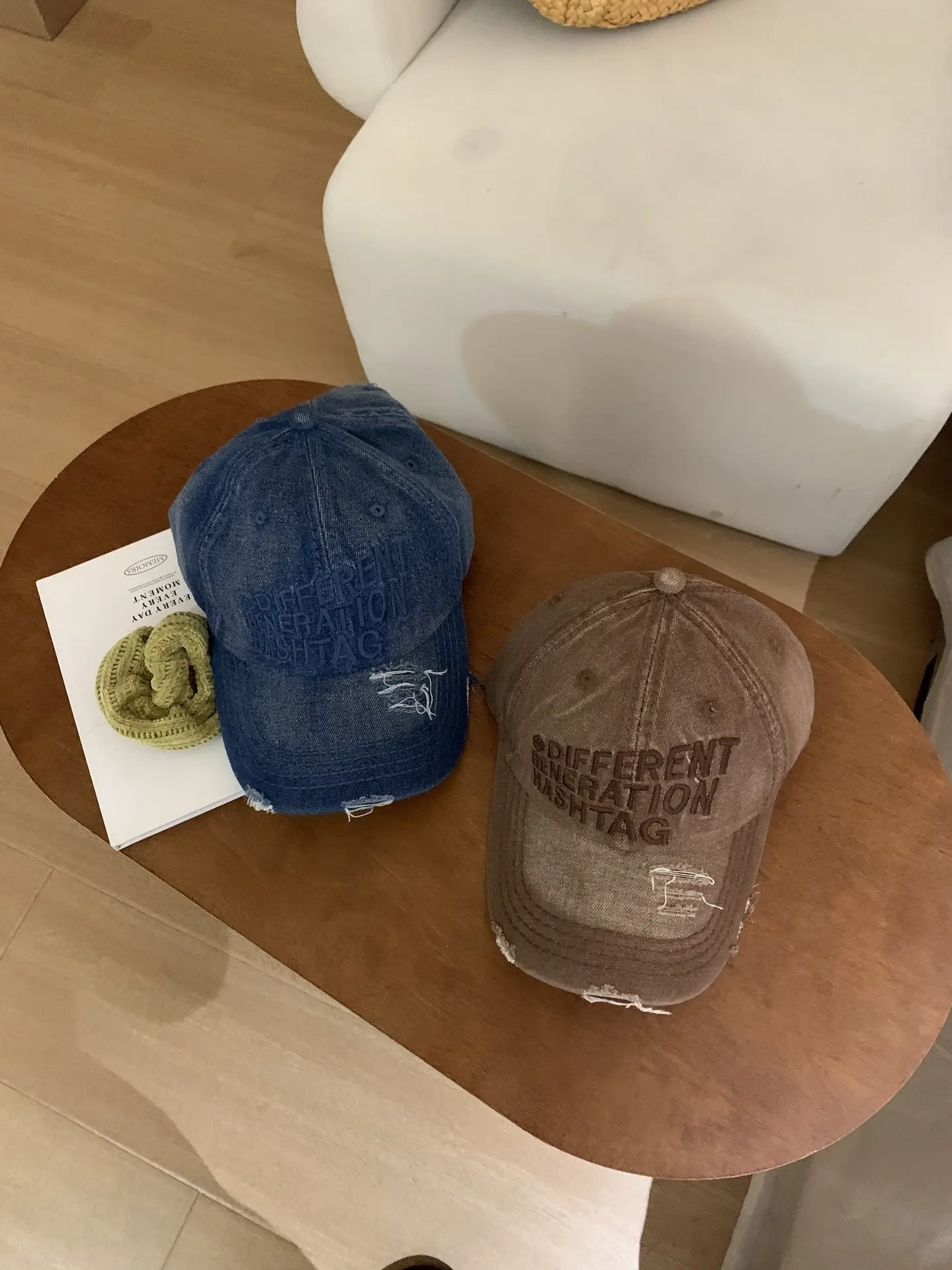 Vintage Letter Embroidered Denim Caps for Men — feature 6
