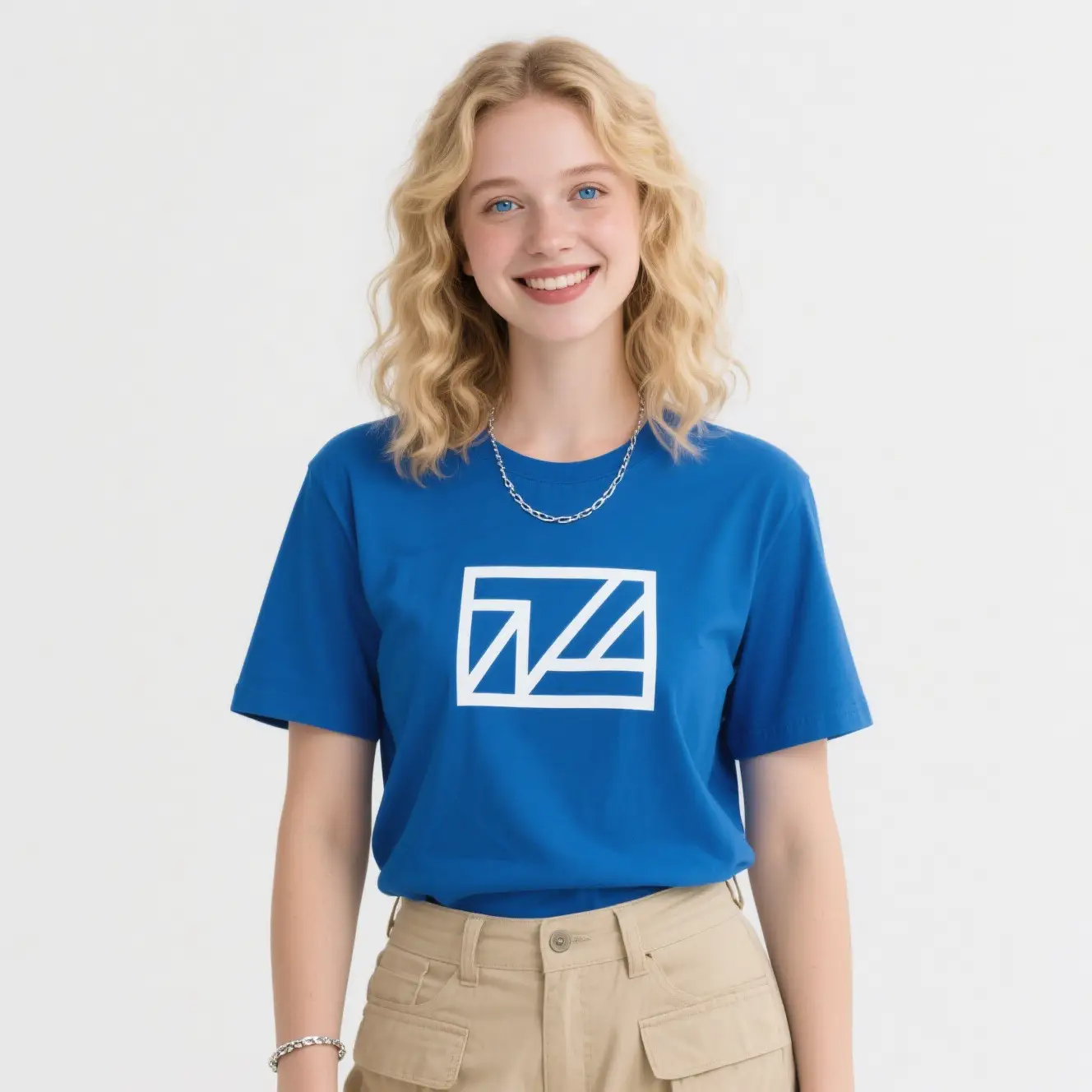 Pure Cotton Loose Fit T-Shirt Cream — feature 11