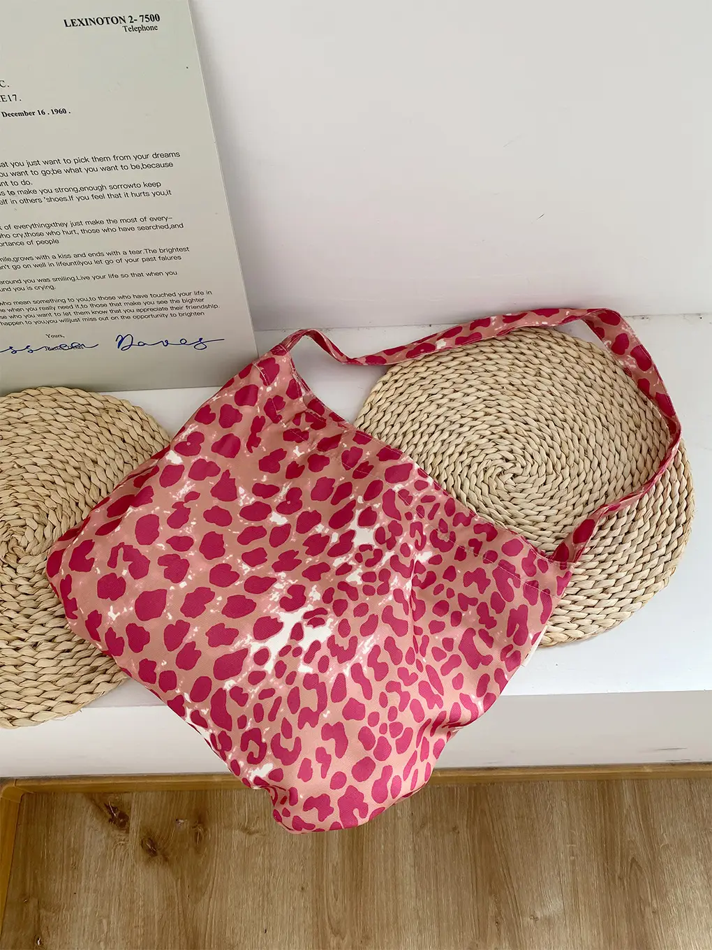 Leopard Print Crossbody Bag for Women Large Capacity